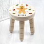 Personalised Christmas Gingerbread Wooden Stool, thumbnail 2 of 2