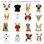 Christmas Dog Card, Multiple Breed Options, thumbnail 2 of 7