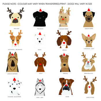 Christmas Dog Card, Multiple Breed Options, 2 of 7