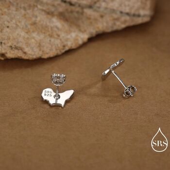 Sterling Silver Africa Map Stud Earrings, 2 of 12