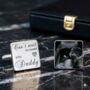 'Can't Wait To Meet You Daddy' Baby Scan Cufflinks, thumbnail 1 of 8