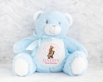 Personalised Pink Happy Father's Day Teddy, 9 of 12
