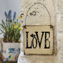Handmade Wooden Love Sign, thumbnail 4 of 5