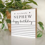 Simply Stripey Nephew Birthday Card, thumbnail 2 of 3