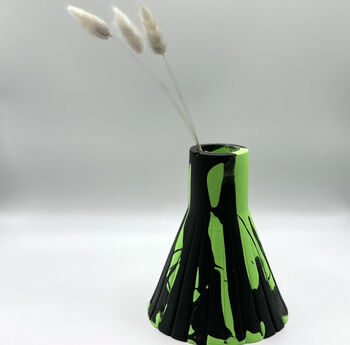 Graffiti Black And Green Vase, 8 of 10
