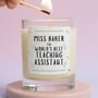 World's Best Teaching Assistant Gift Personalised Candle, thumbnail 1 of 6