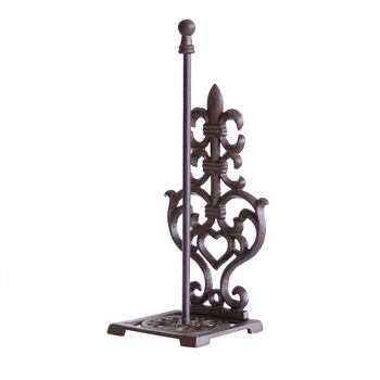 Cast Iron Vintage Free Standing Toilet Roll Holder, 2 of 6