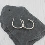 Sterling Silver Everyday Hoops, thumbnail 4 of 6