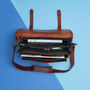 Leather Multi Compartment Messenger Bag, thumbnail 2 of 3