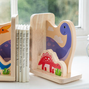 Personalised Wooden Dinosaur Bookends, 3 of 3