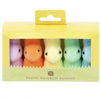 Set Of Five Bunny Table Decorations, 2 of 3