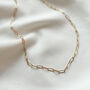 Paperlink Chain 18k Gold Plated Necklace, thumbnail 1 of 4