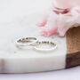Personalised Skinny Hammered Secret Message Ring, thumbnail 1 of 7