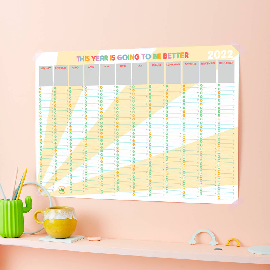 This Year Sunshine Wall Planner 2022, 1 of 4