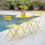 Small Bistro Set In Yellow, thumbnail 1 of 3