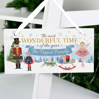 Personalised Nutcracker Wooden Sign, 3 of 3