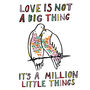 Love Is Not A Big Thing Love Bird Card, thumbnail 2 of 3