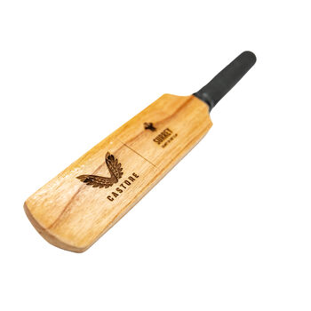 Personalised Cricket Bat Mini With Optional Stand, 3 of 8