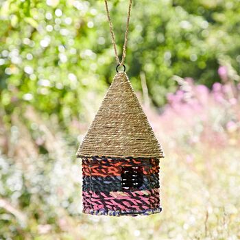 Octagonal Recycled Cotton Birdhouse, 2 of 10