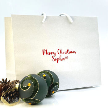 Merry Christmas Name Stickers For Gifts And Decorations, 3 of 10