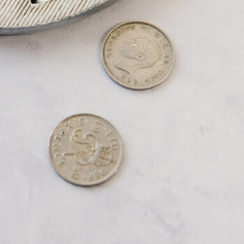 Lucky Silver Sixpence Wedding Day Gift, 4 of 8