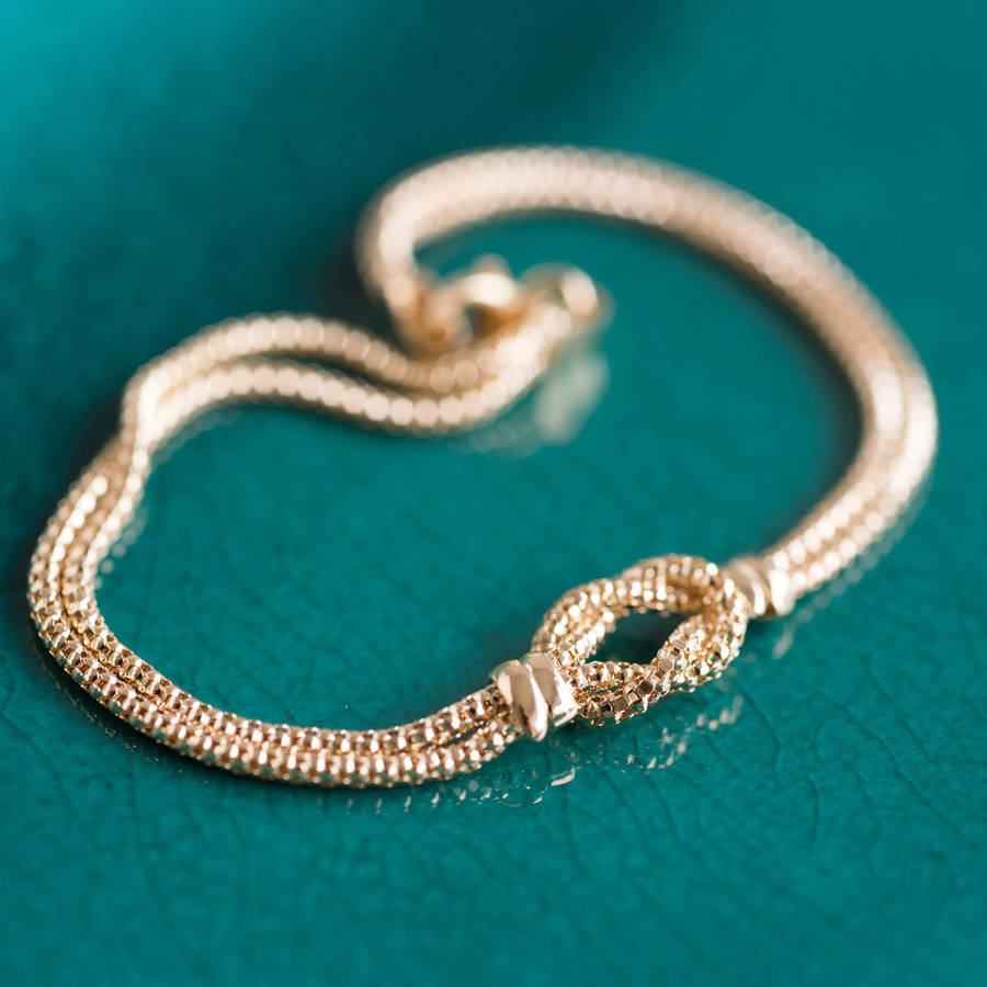 Gold 'Tying The Knot' Bracelet *, 1 of 5