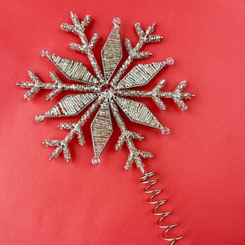 Luxury Hand Beaded Tree Topper, 3 of 5