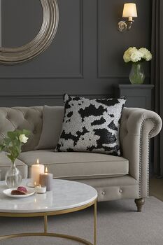 Cushion Cover Sequin Gold, Silver, Black, White, 3 of 6