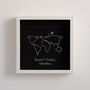 Personalised World Map Memory Frame, thumbnail 6 of 7