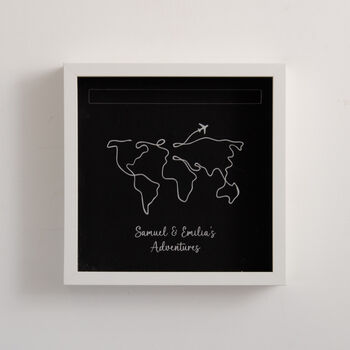 Personalised World Map Memory Frame, 6 of 7