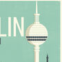 Personalised Berlin Marathon Print, Unframed, thumbnail 3 of 6