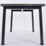 Holme Industrial Dining Table And Bench, thumbnail 2 of 9
