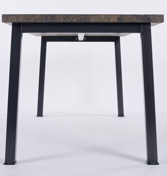 Holme Industrial Dining Table And Bench, 2 of 9