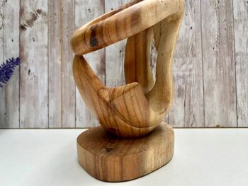 Wooden Wine Bottle Holder Home, Couple Wedding Decor, 6 of 8