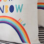 Follow Your Rainbow Personalised Cushion, thumbnail 4 of 5