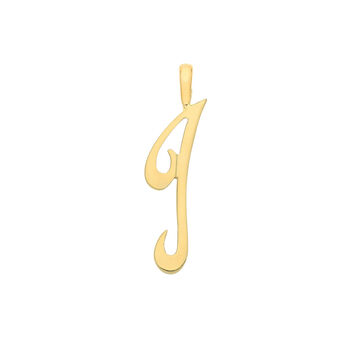 Elegant Flourish 9 K Solid Gold Pendant, 12 of 12