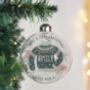 Personalised Christmas Jumper Glass Bauble, thumbnail 2 of 4
