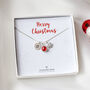 Christmas Gift For Her, Personalised Snowflake Necklace, thumbnail 1 of 6
