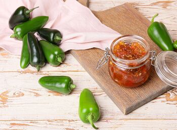 Fresh Whole Chillies 'Jalapeno' 60g Pack, 3 of 3