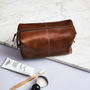 Anniversary Leather Wash Bag, thumbnail 7 of 9