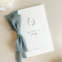 Luxury 'His Vows' Wedding Vows Card, Botanic Crest, Personalised, thumbnail 4 of 11
