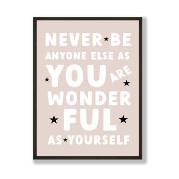 Positive Print 'Be Yourself' For Kids Or Adults, 6 of 8