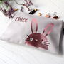 Personalised Rose Gold Bunny Pencil Case, thumbnail 1 of 2