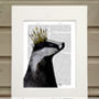 Badger King Book Print, Framed Or Unframed, thumbnail 2 of 8