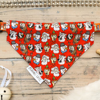 Christmas Characters Festive Dog Bandana, 7 of 7