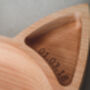 Personalised Wooden Fox Plate Made In Britain, thumbnail 5 of 8