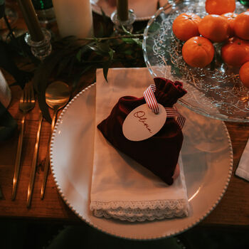 Personalised Christmas Gift Tag Place Setting, 4 of 5