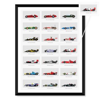Gp Racing Car Evolution Poster, 3 of 3