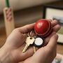 Personalised Vintage Miniature Cricket Ball Keyring, thumbnail 6 of 12