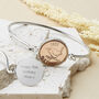 Farthing 1955 70th Birthday Coin Bangle Bracelet, thumbnail 1 of 10